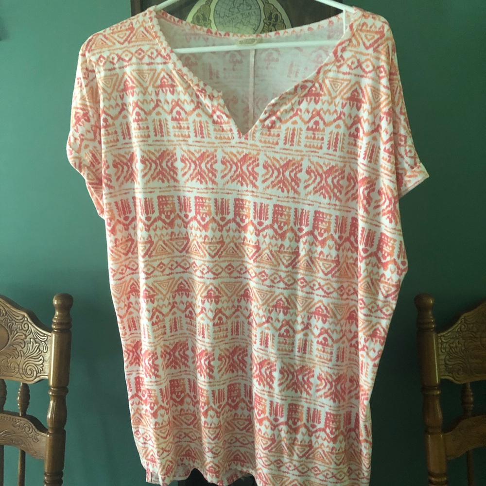 Faded Glory Aztec Design Blouse